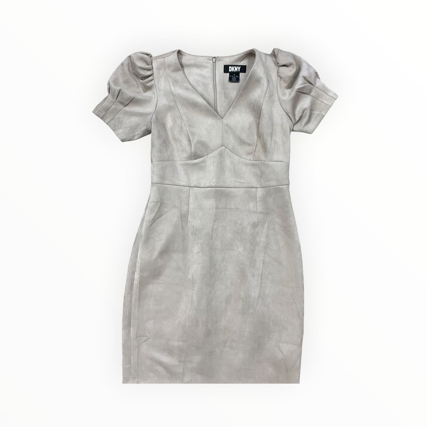 Dress Work By Dkny In Tan, Size:10