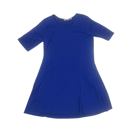 Dress Work By Susan Graver In Blue, Size:Mp