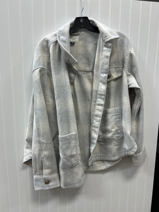 Jacket Fleece By American Eagle In Grey, Size:L