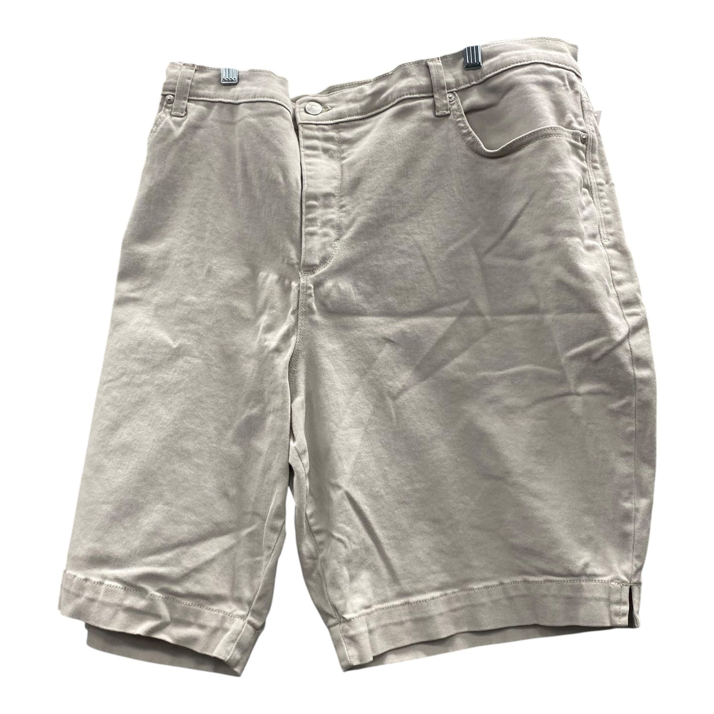 Shorts By Gloria Vanderbilt In Beige, Size:20