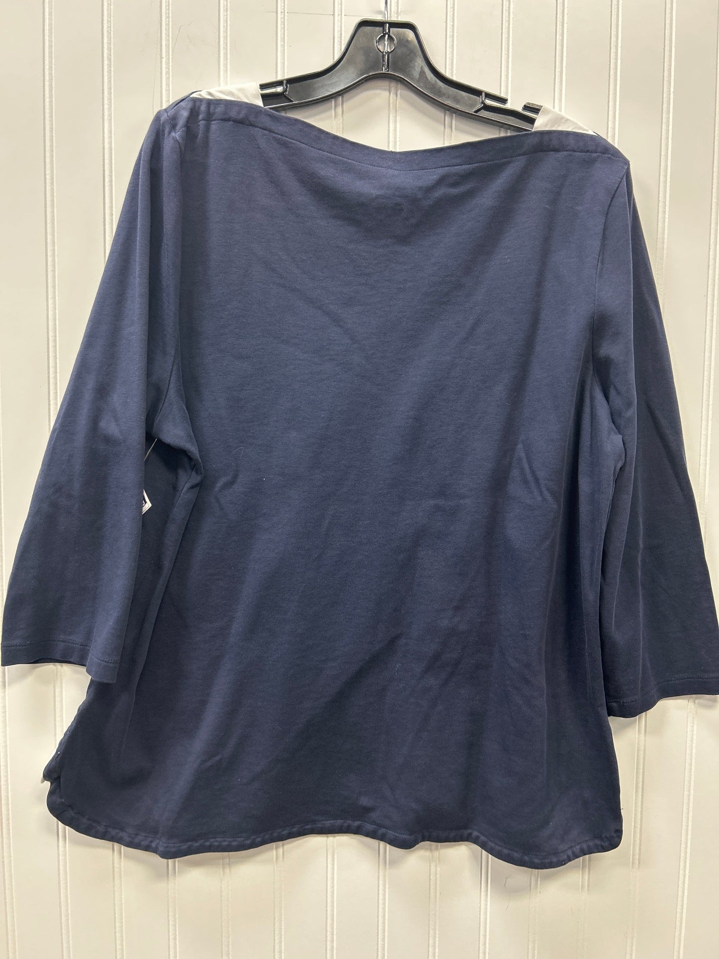 Top Ls By Talbots In Navy, Size:Xl