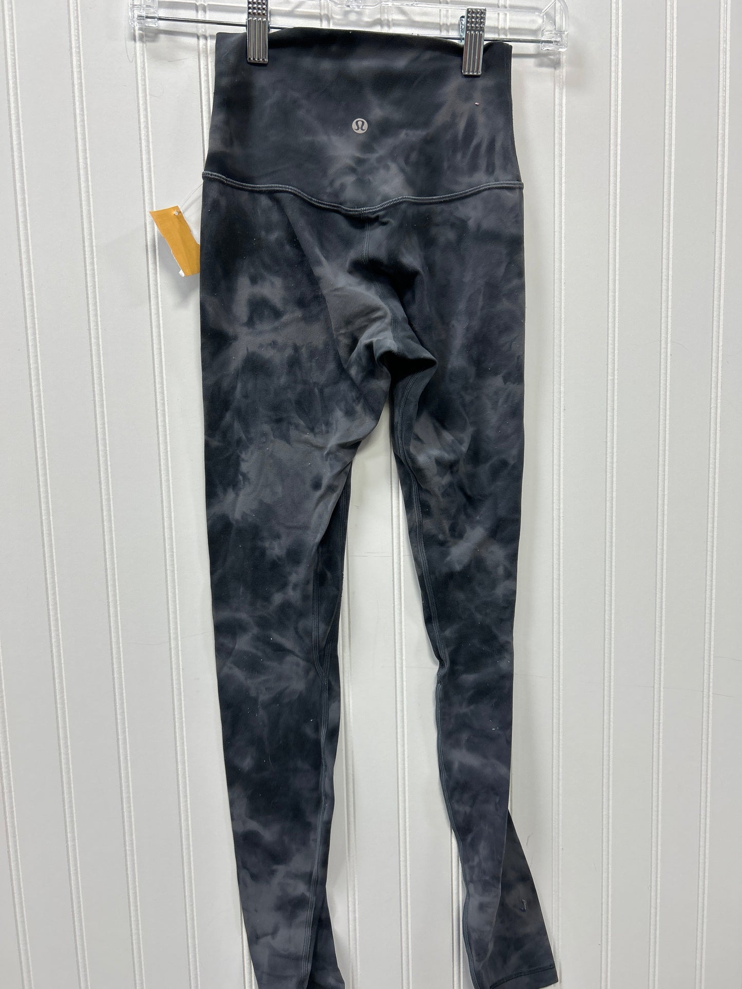 Athletic Leggings By Lululemon In Grey, Size:2
