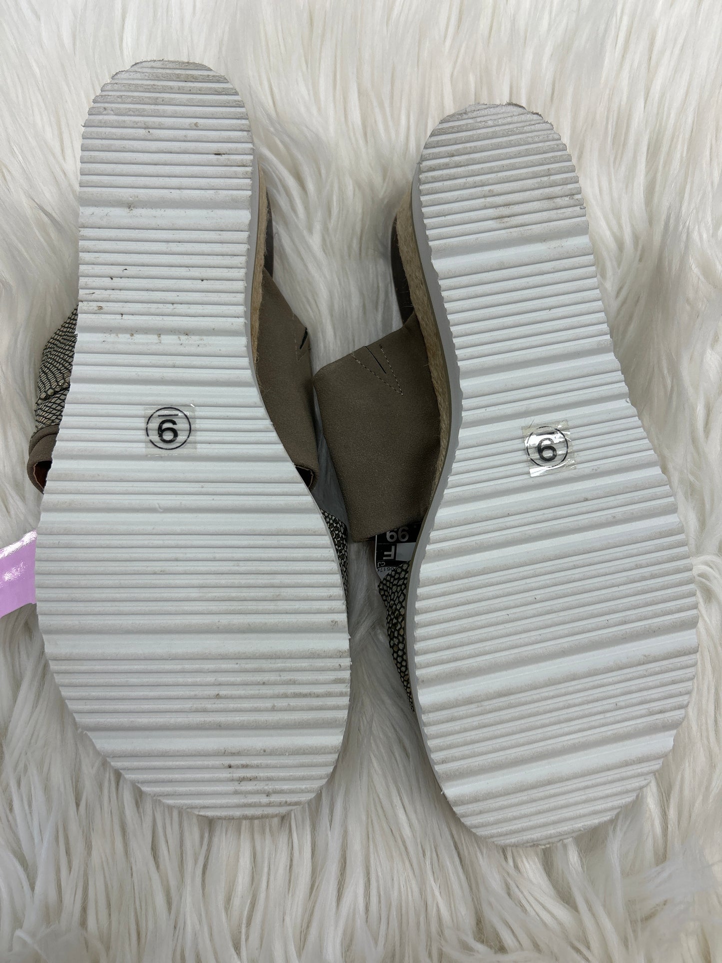Sandals Heels Block By Corkys In Tan, Size:9