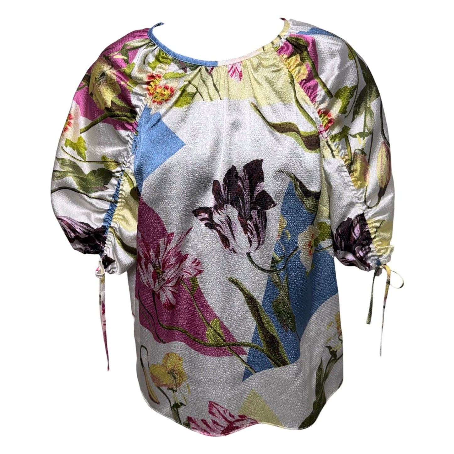 Miikela Puff Sleeve Blouse By Ted Baker In Floral Print, Size: XS (0)