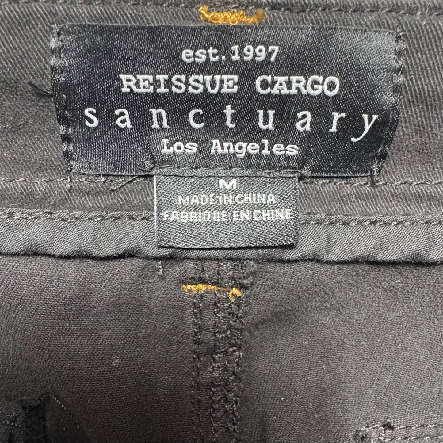 Reissue Wide Leg Cargo Pants By Sanctuary In Black, Size: M