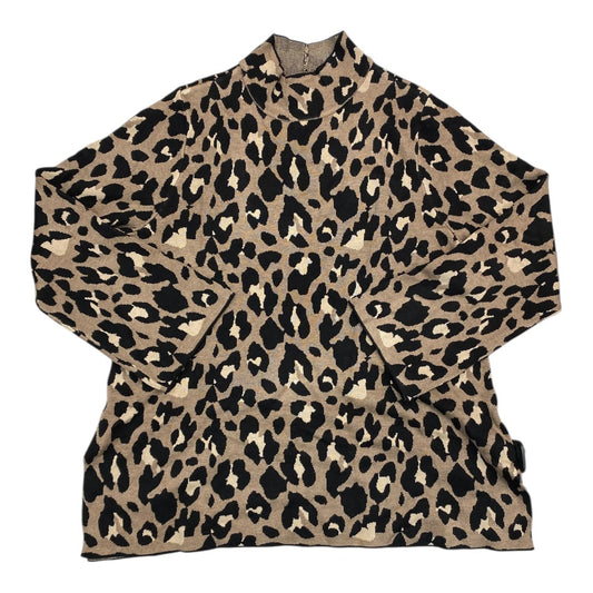 Sweater By Dennis Basso Qvc In Animal Print, Size:1X