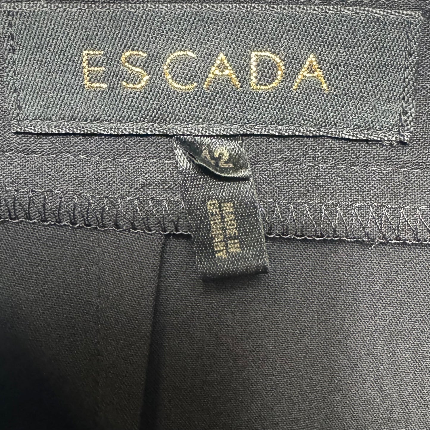 Pants Designer By Escada In Black, Size: 12