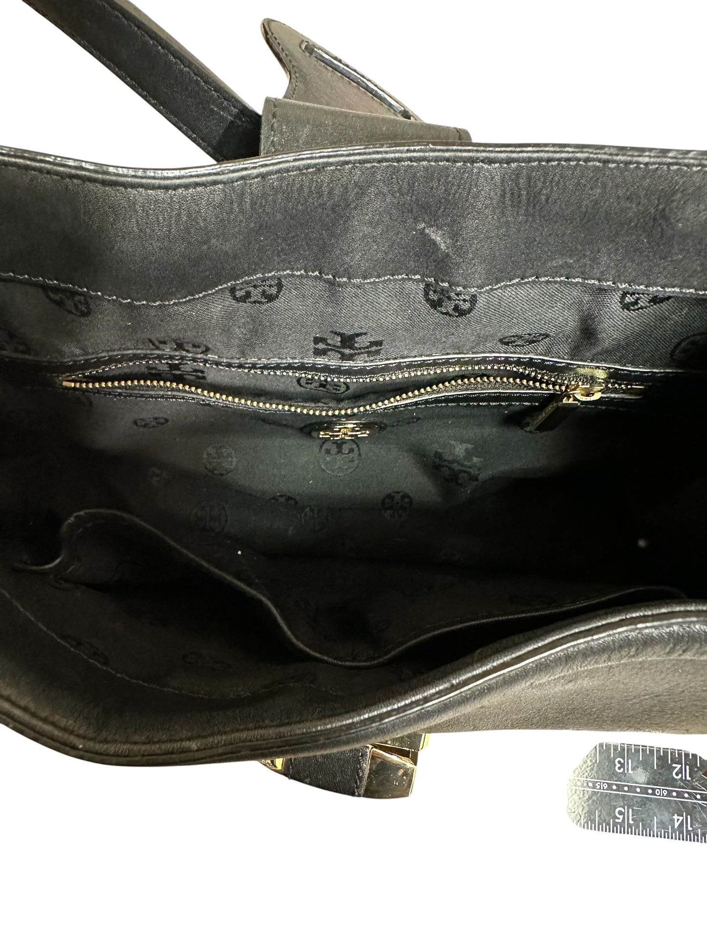 Handbag Designer By Tory Burch In Black, Size:Medium