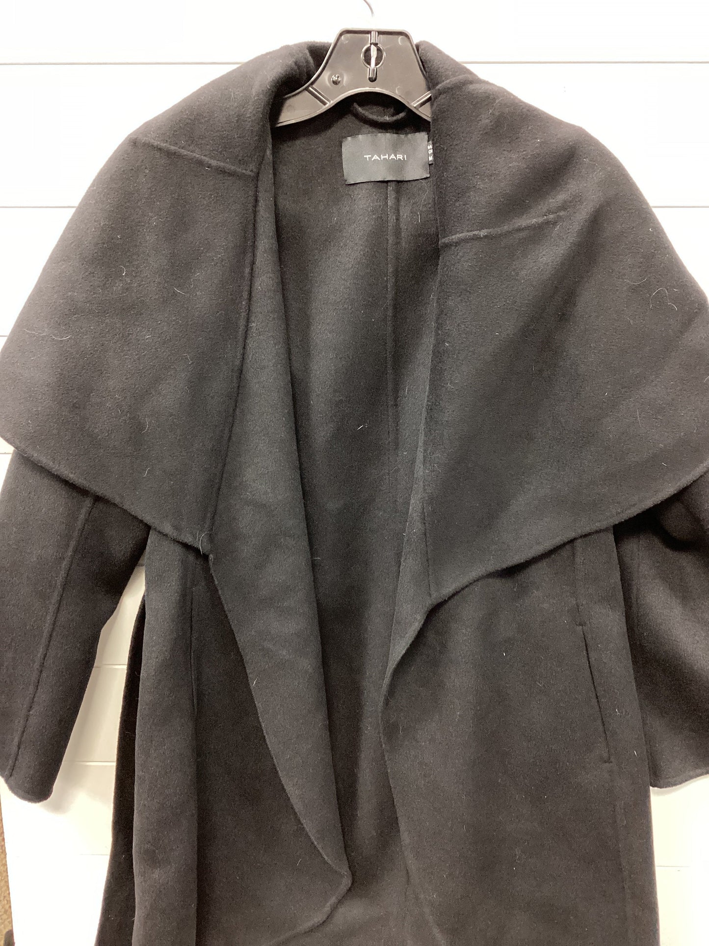 Coat Peacoat By Tahari In Black, Size:M