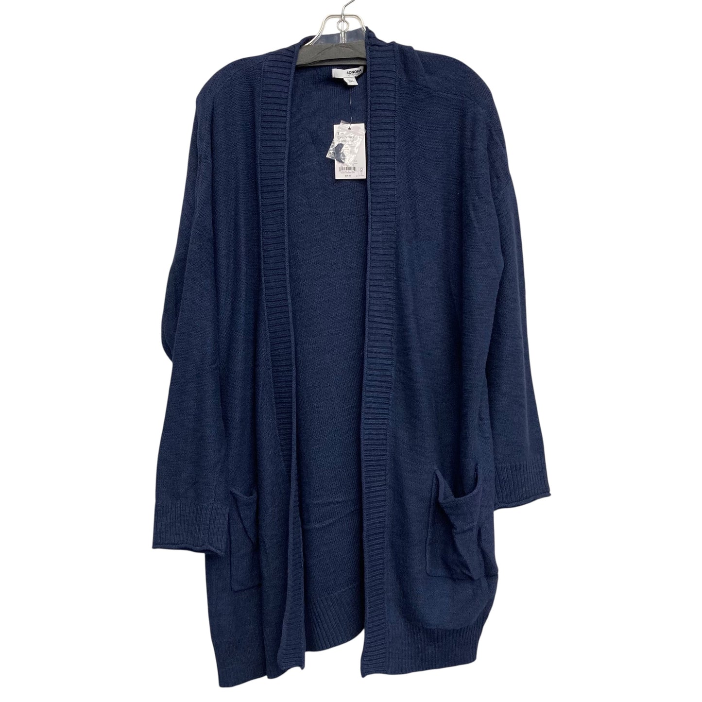 Cardigan By Sonoma In Navy, Size:1X