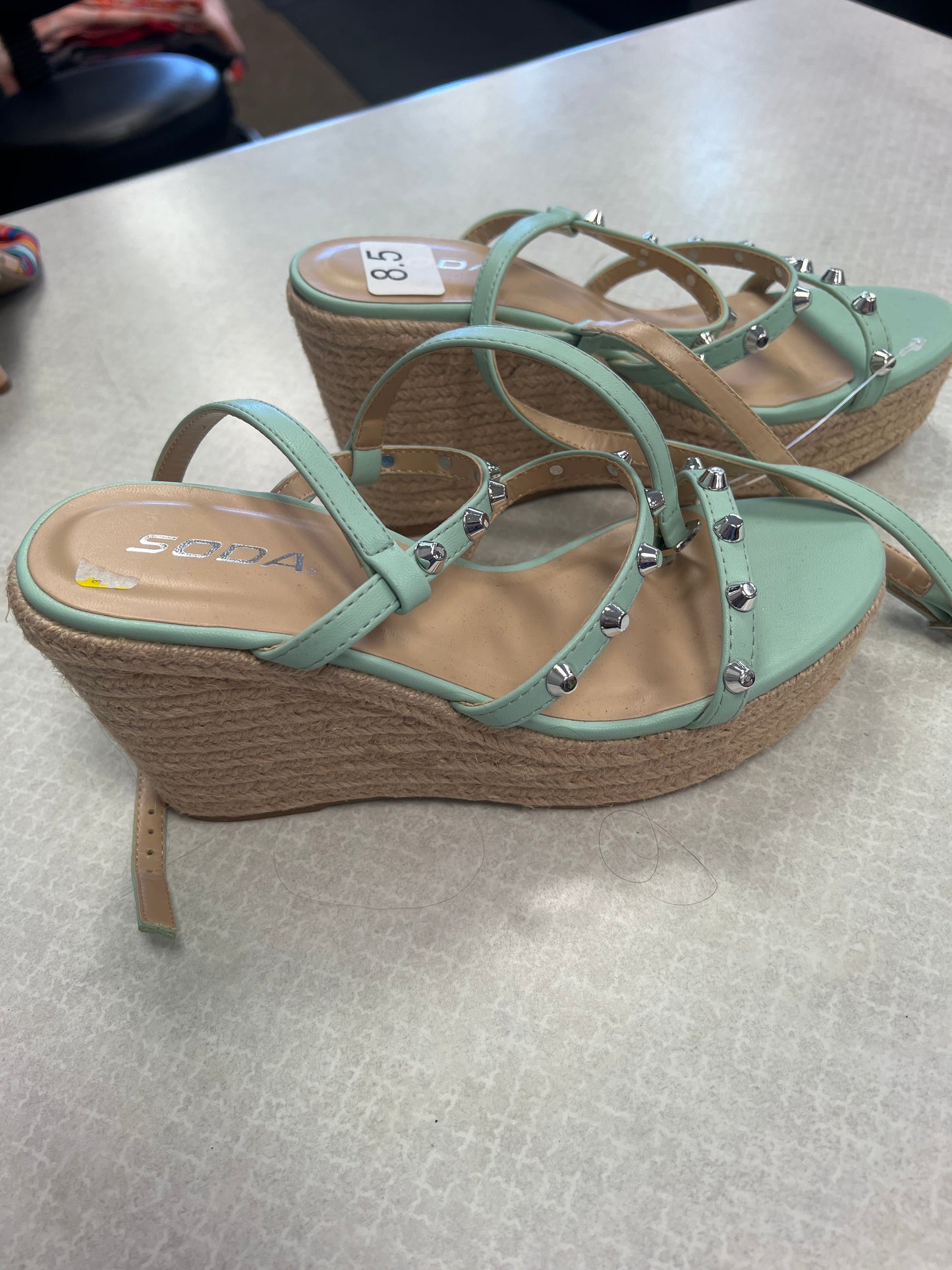 Shoes Heels Espadrille Wedge By Soda  Size: 8.5