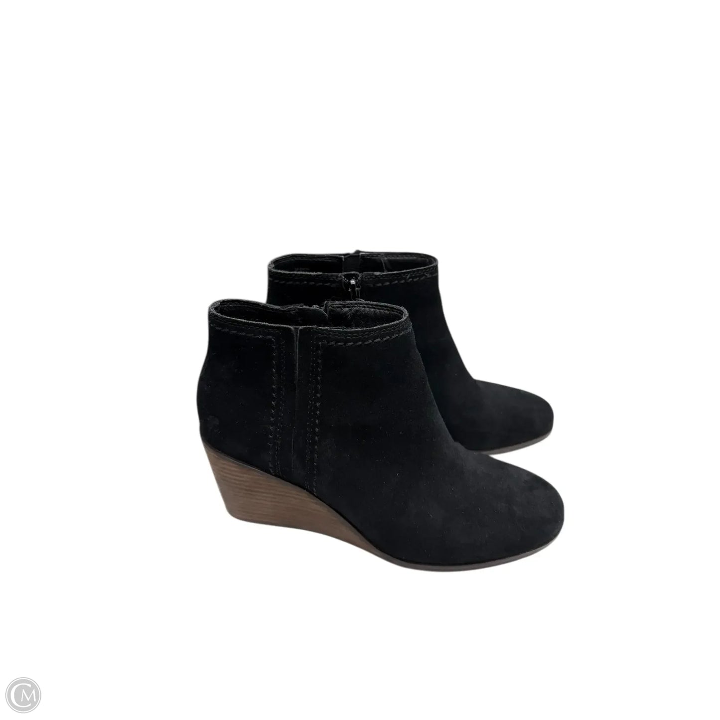 Boots Ankle Heels By Lucky Brand In Black & Brown, Size: 7.5