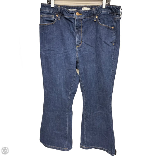 Jeans Flared By Ava & Viv In Blue, Size: 18