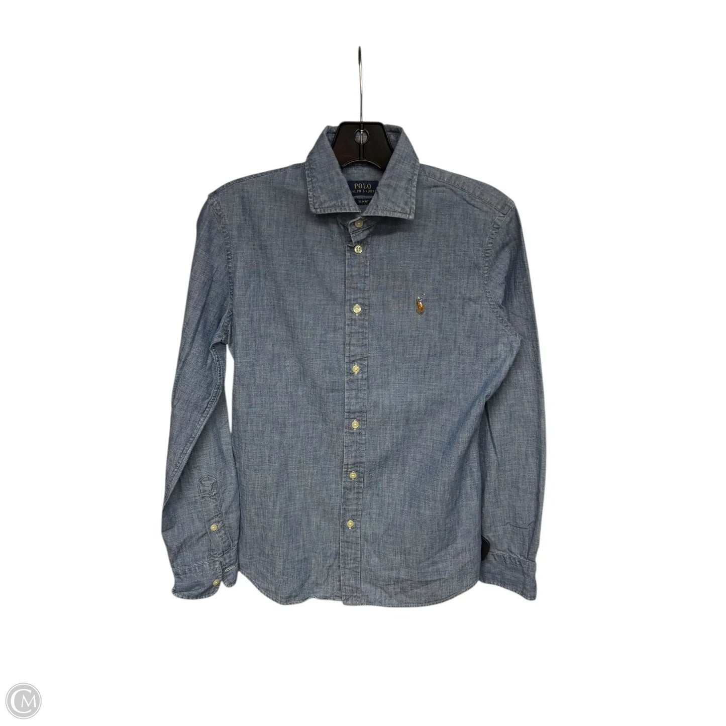 Top Long Sleeve By Polo Ralph Lauren In Blue, Size: 6