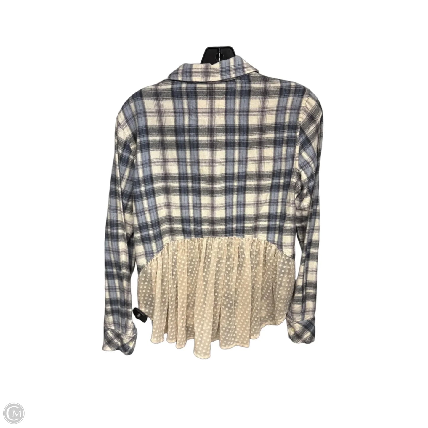 Top Long Sleeve By Holding Horses In Plaid Pattern, Size: S