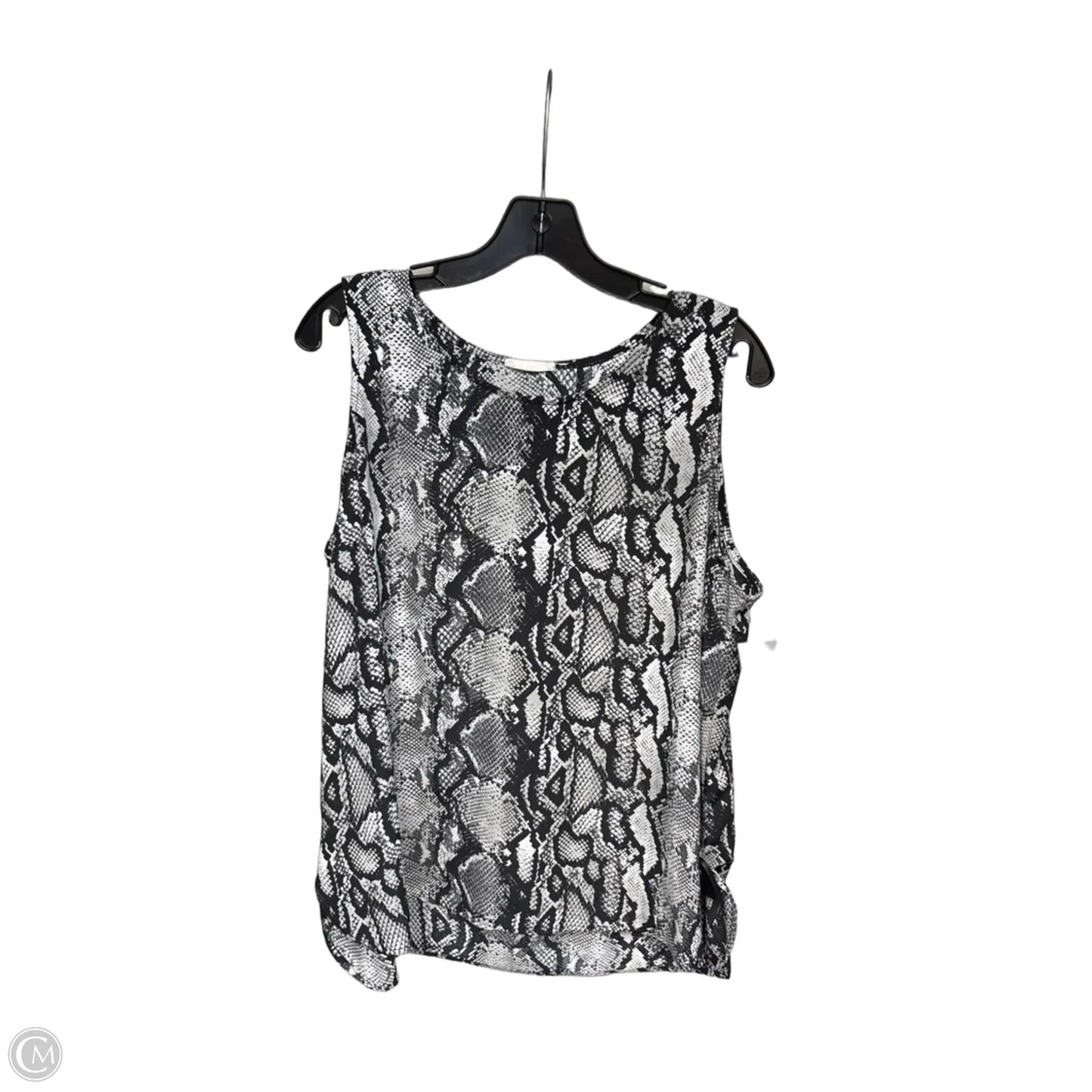 Top Sleeveless By Loveappella In Snakeskin Print, Size: L