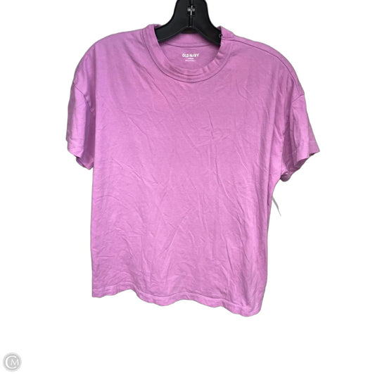 Top Short Sleeve Basic By Old Navy In Purple, Size: Sp