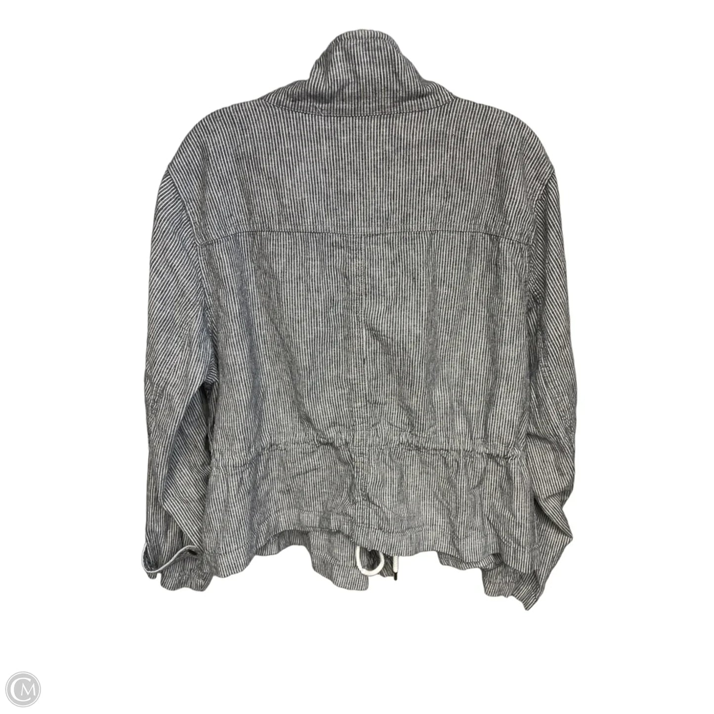 Jacket Other By Loft In Striped Pattern, Size: 18