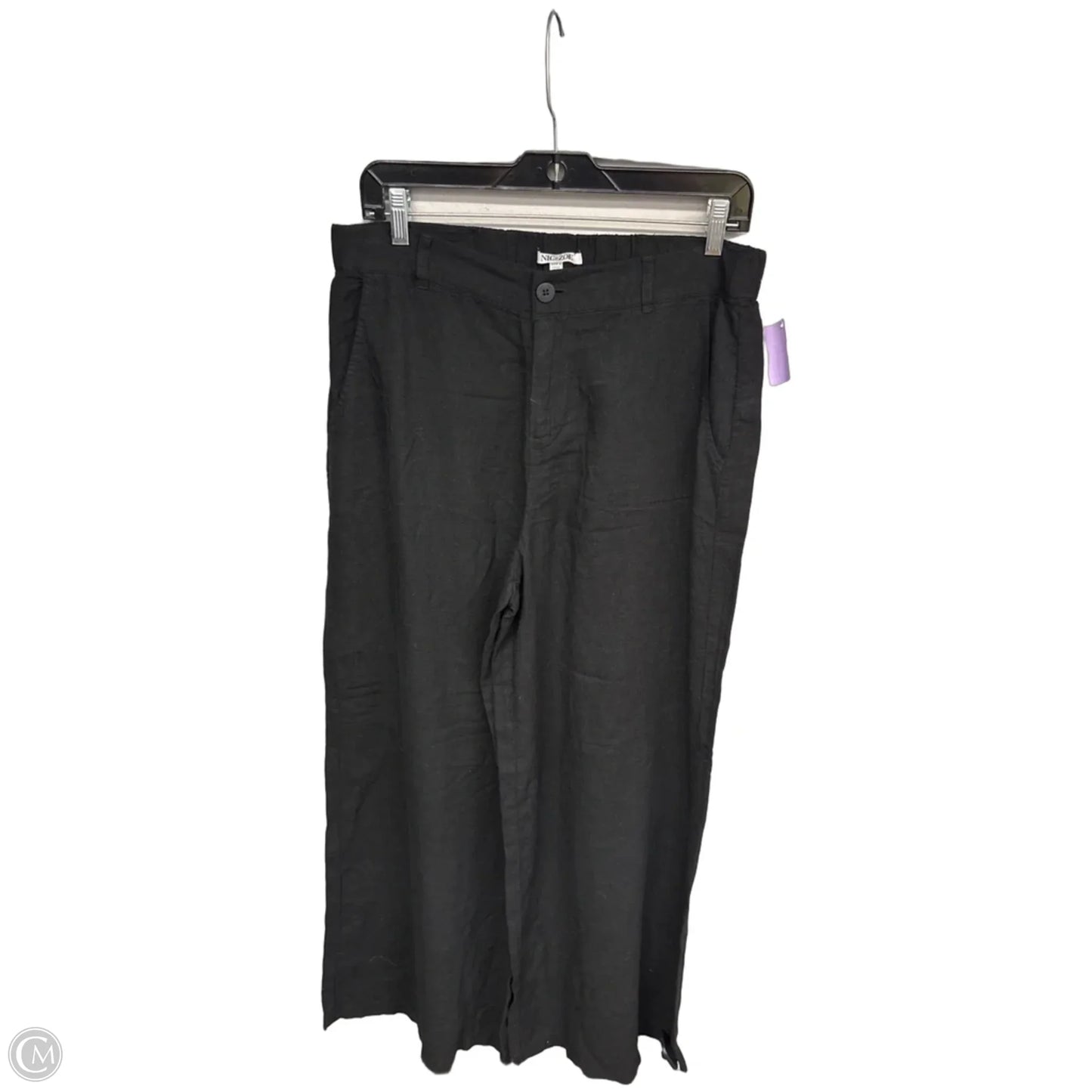 Pants Linen By Nic + Zoe In Black, Size: 10