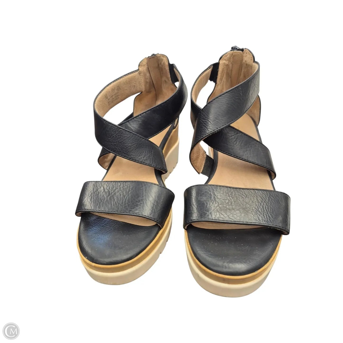 Sandals Heels Wedge By Naturalizer In Black, Size: 7
