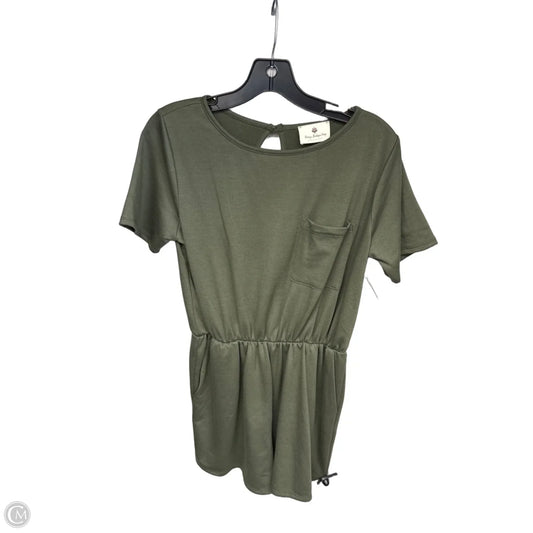Romper By Betseys Boutique Shop In Green, Size: M