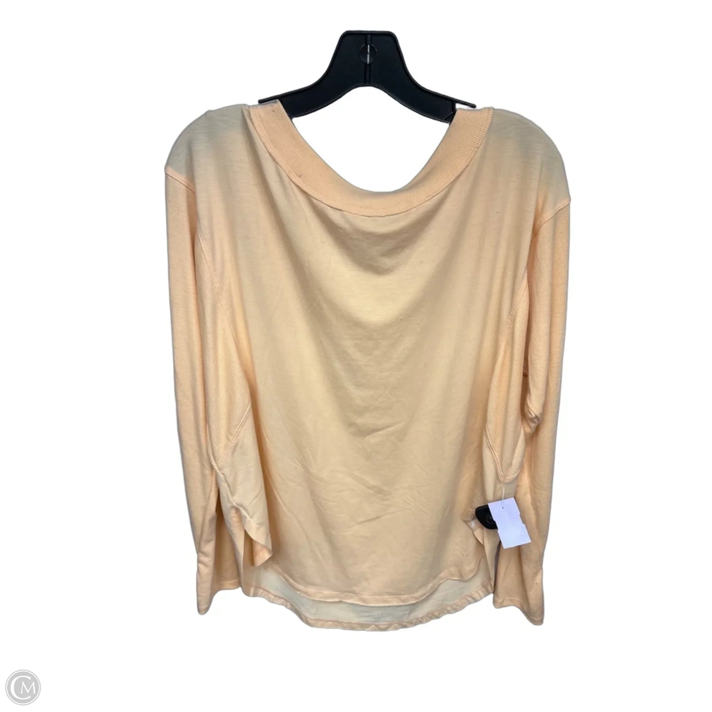 Athletic Top Long Sleeve Crewneck By Joy Lab In Peach, Size: M
