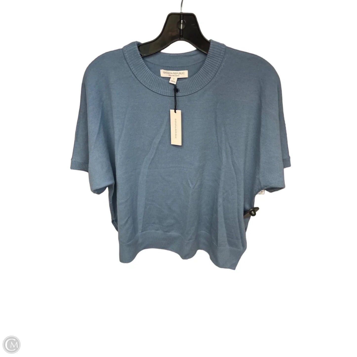Sweater Short Sleeve By Banana Republic In Blue, Size: S