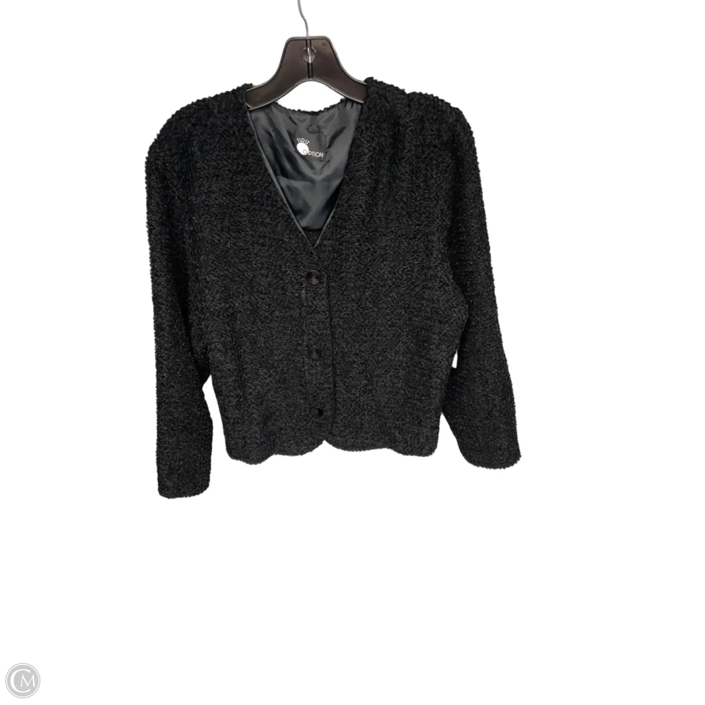 Cardigan By First Option In Black, Size: L