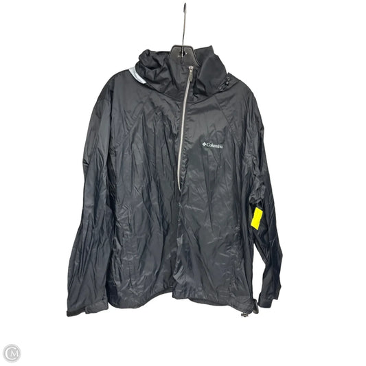 Jacket Windbreaker By Columbia In Black, Size: 3x