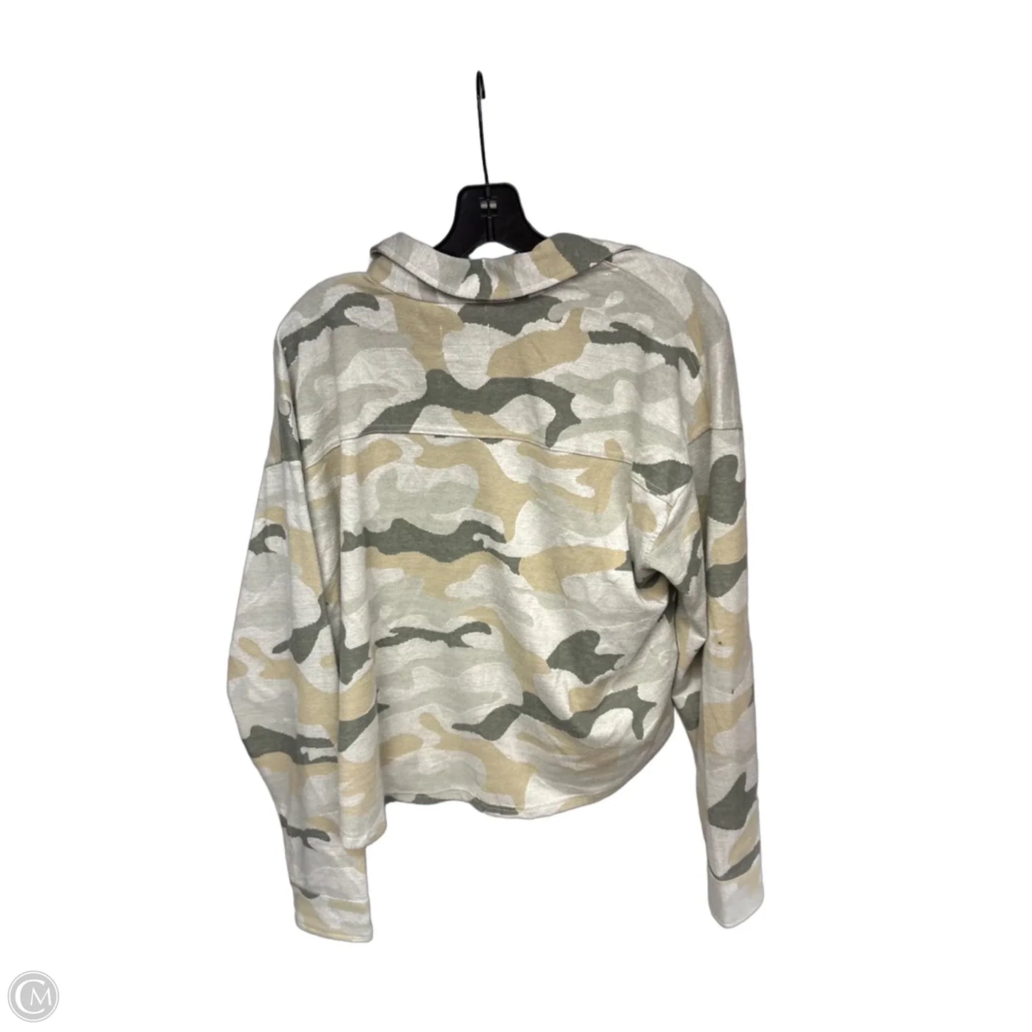 Jacket Shirt By Thread And Supply In Camouflage Print, Size: Xl