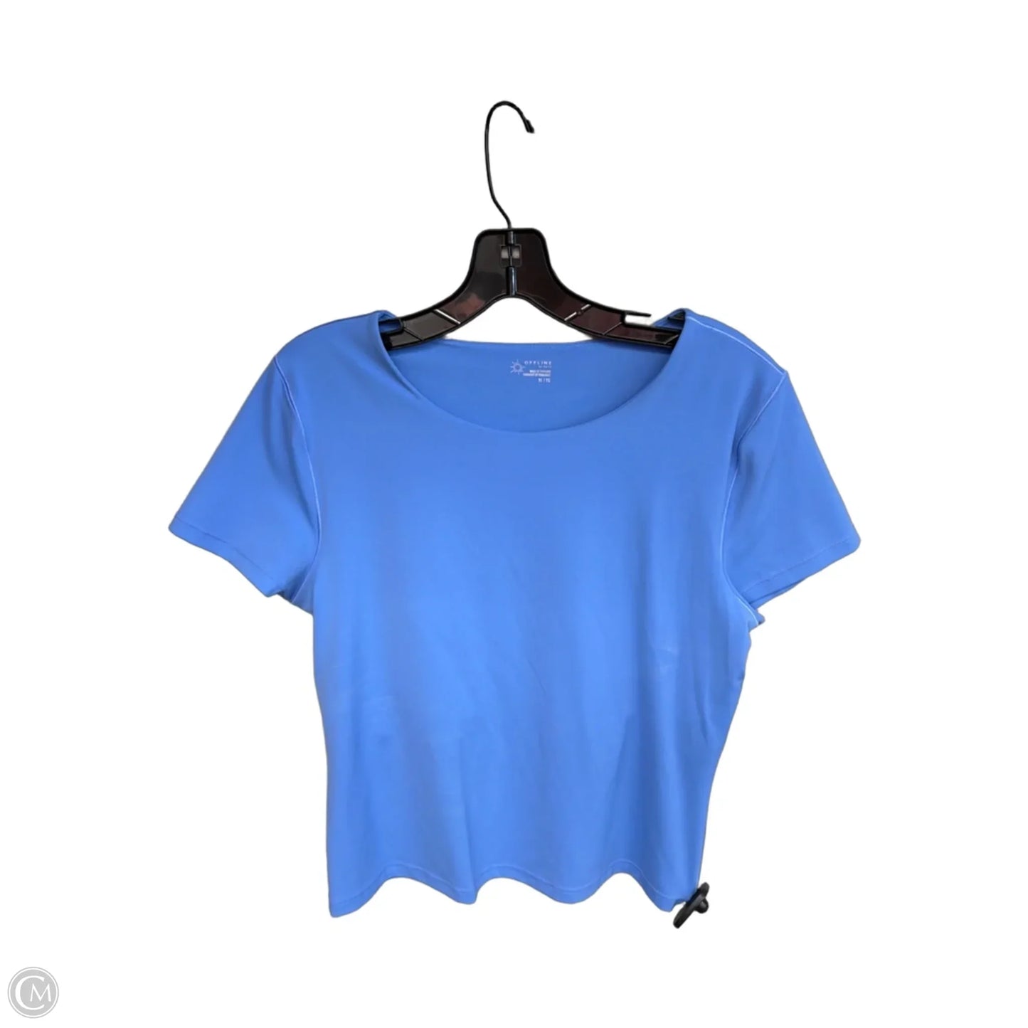 Top Short Sleeve By Offline In Blue, Size: Xl