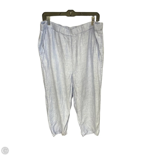 Pants Linen By Quince In Blue, Size: Xl