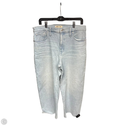 Jeans Wide Leg By Madewell In Blue Denim, Size: 12