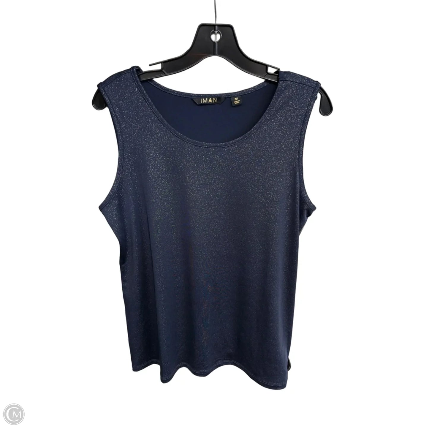 Tank Top By Iman Hsn In Blue, Size: M