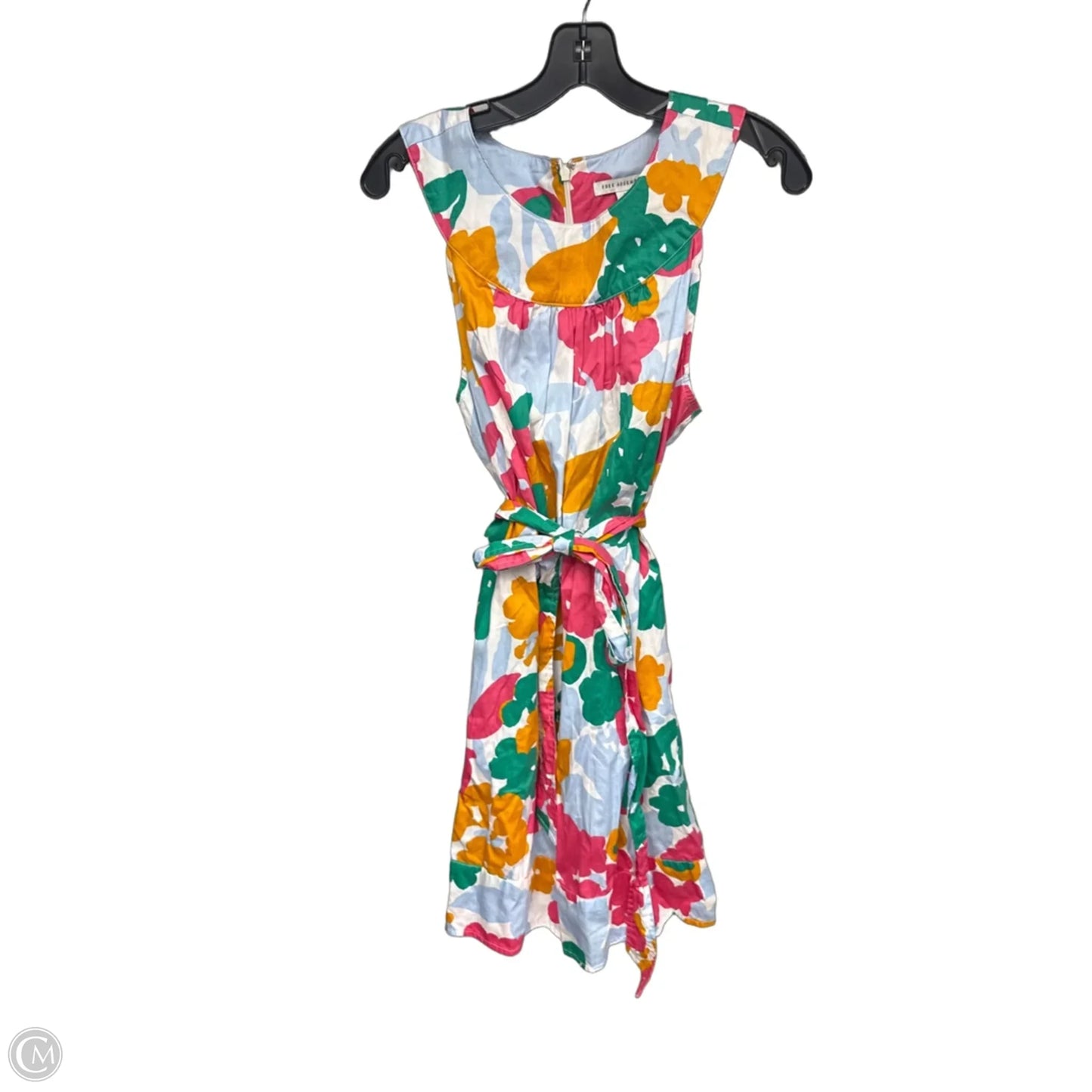 Dress Casual Midi By Free Assembly In Green & Pink, Size: L
