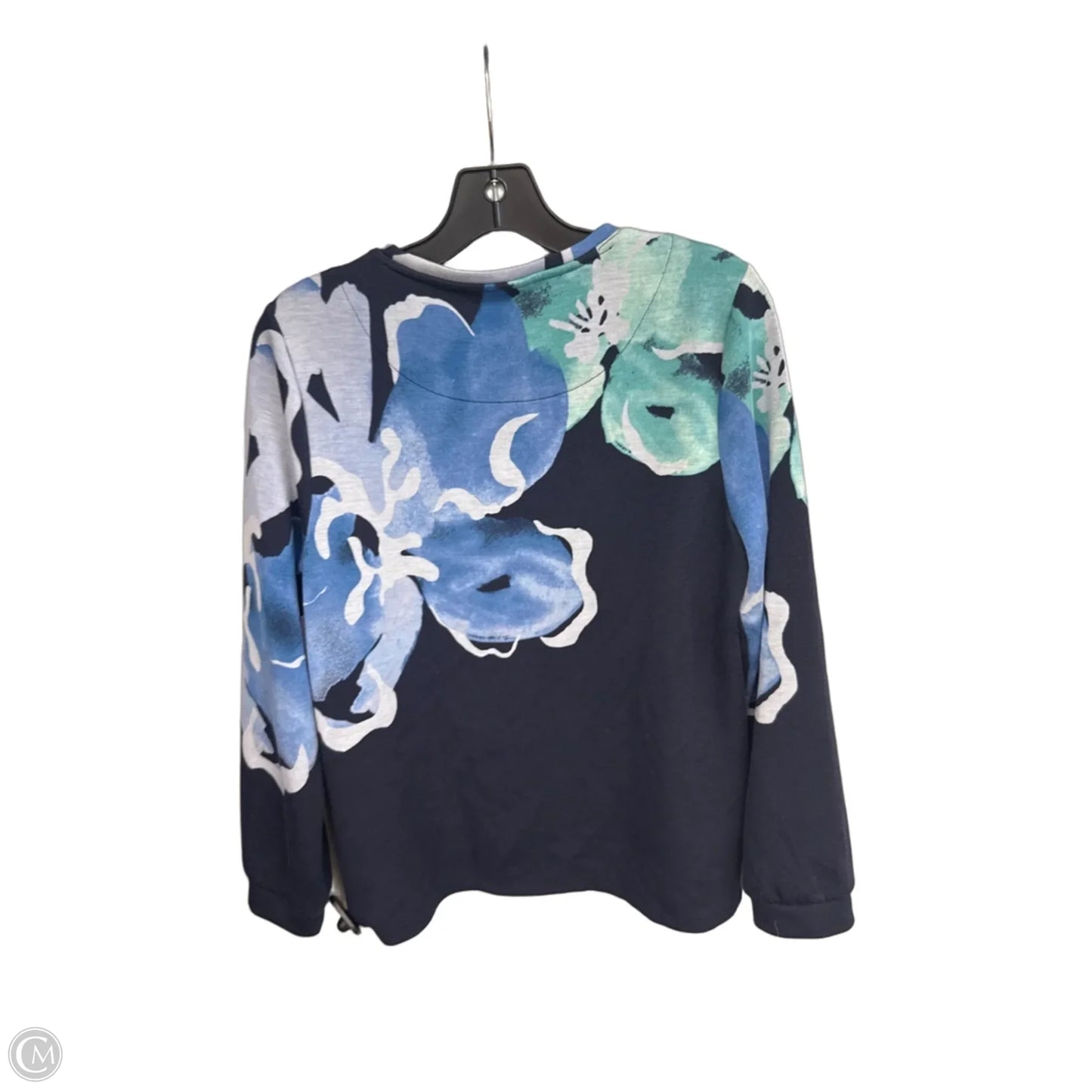 Sweater By Chicos In Blue, Size: M