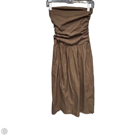 Dress Casual Maxi By Clothes Mentor In Brown, Size: Xs