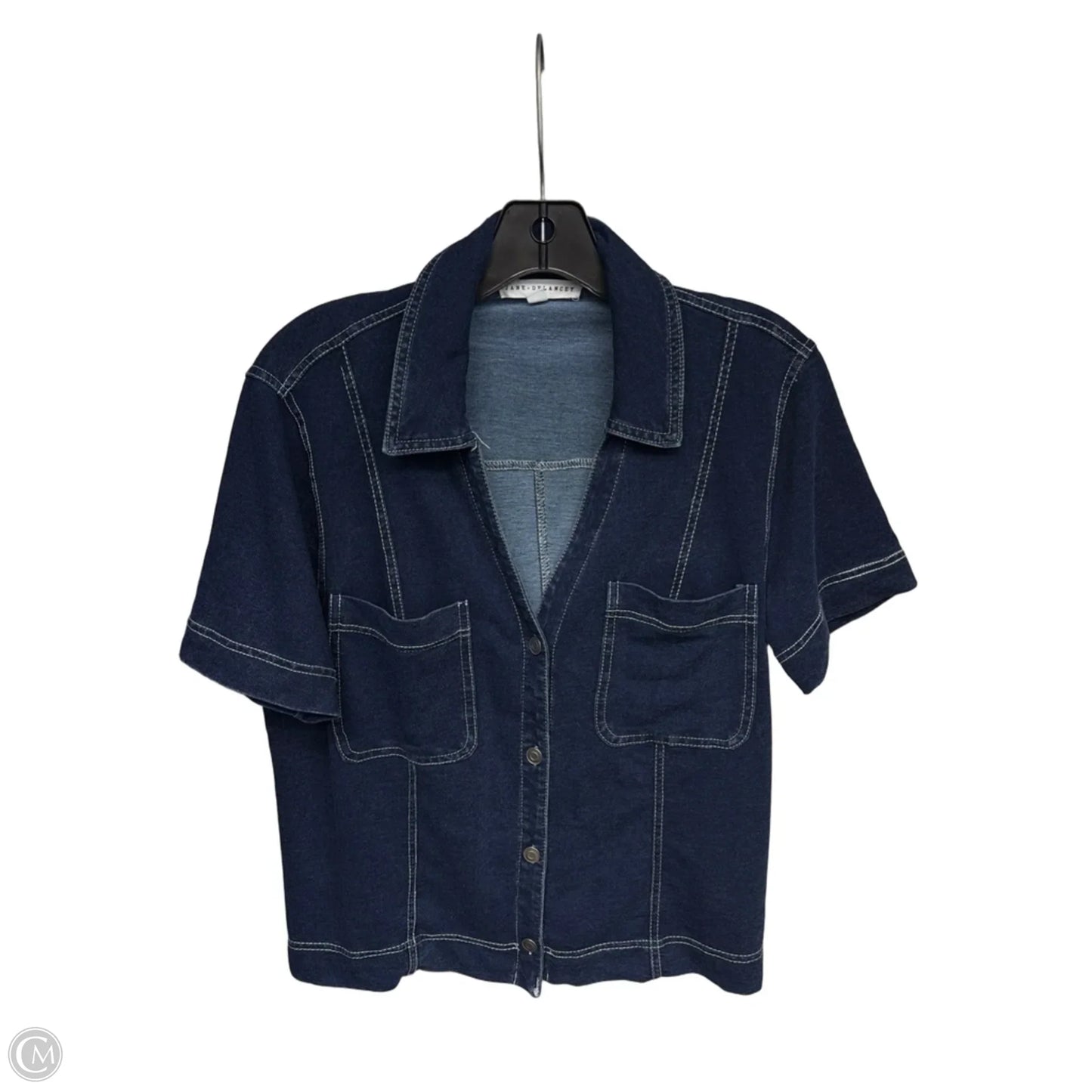 Top Short Sleeve By Jane And Delancey In Blue, Size: M