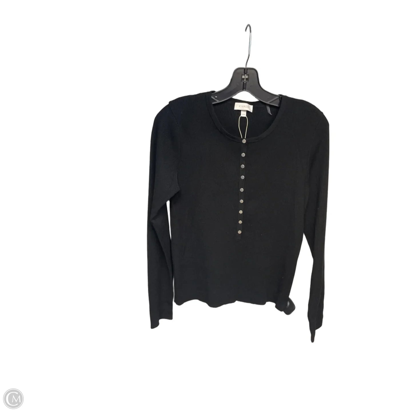 Top Long Sleeve By Clothes Mentor In Black, Size: L