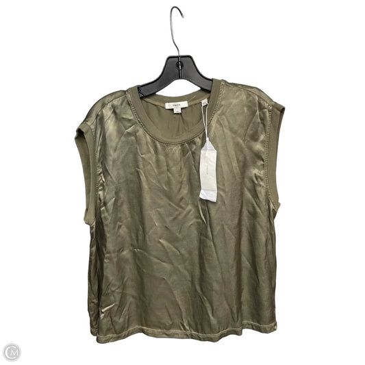 Top Sleeveless By Vince In Green, Size: L