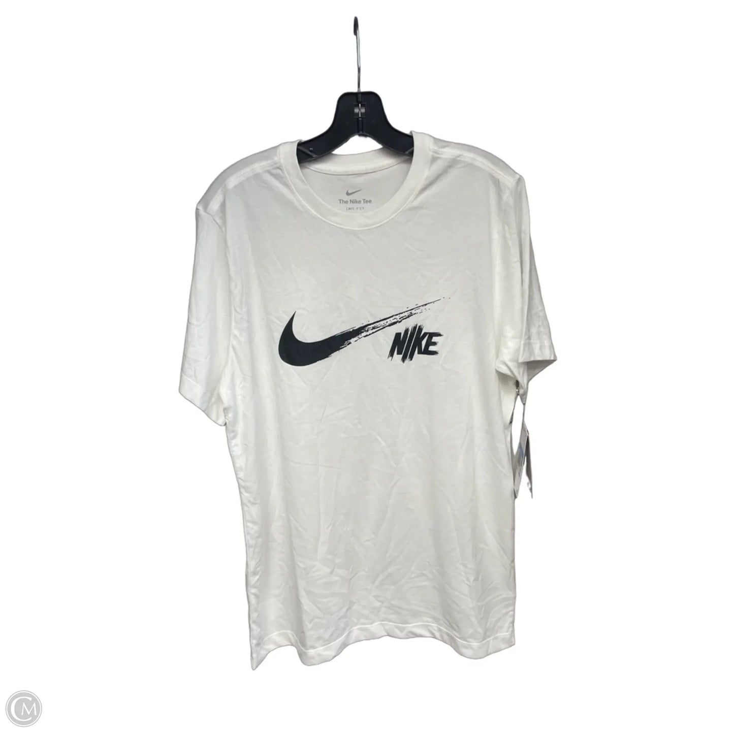 Athletic Top Short Sleeve By Nike Apparel In White, Size: M