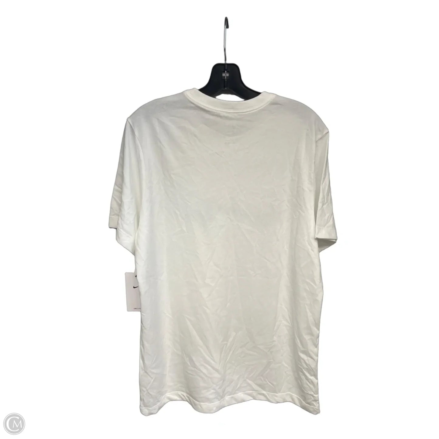 Athletic Top Short Sleeve By Nike Apparel In White, Size: M