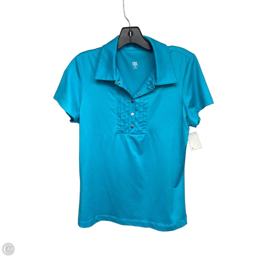 Athletic Top Short Sleeve By Tail In Blue, Size: M