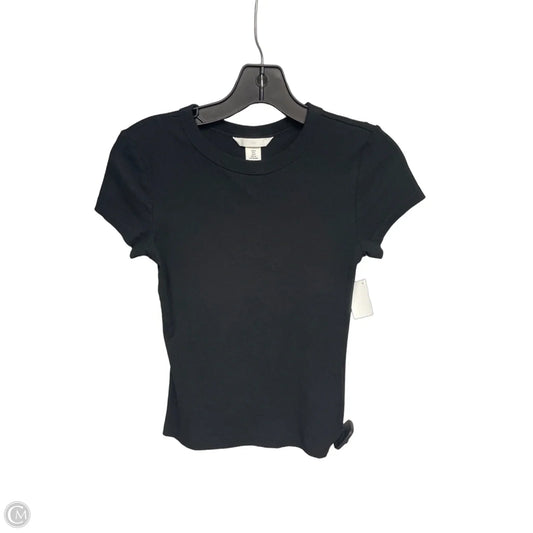 Top Short Sleeve Basic By H&m In Black, Size: S