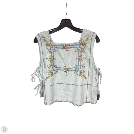 Top Sleeveless By Free People In Blue, Size: S