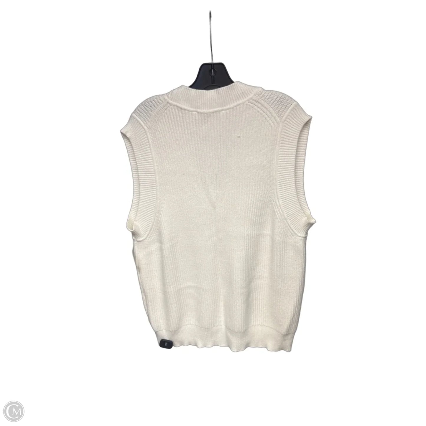 Sweater Short Sleeve By Zara In White, Size: S