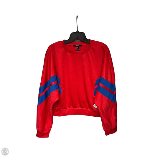 Sweater By Forever 21 In Red, Size: L
