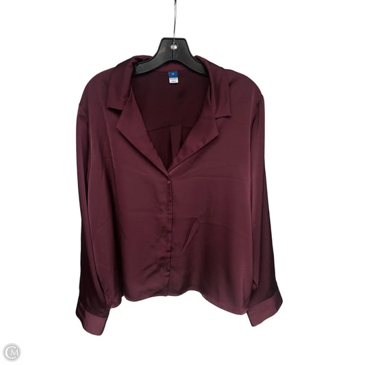 Top Long Sleeve By Old Navy In Purple, Size: Xl