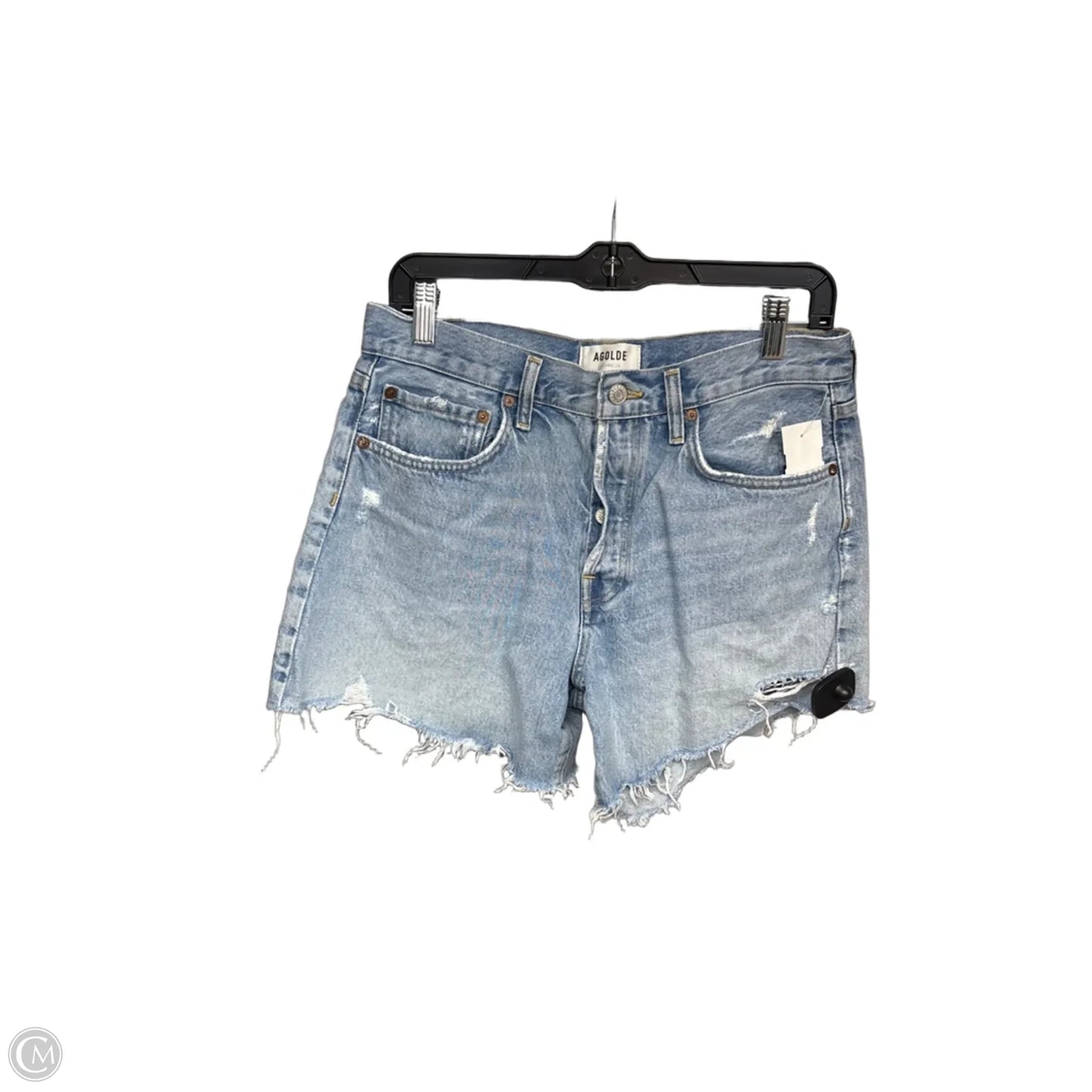 Shorts By Agolde In Blue Denim, Size: 28