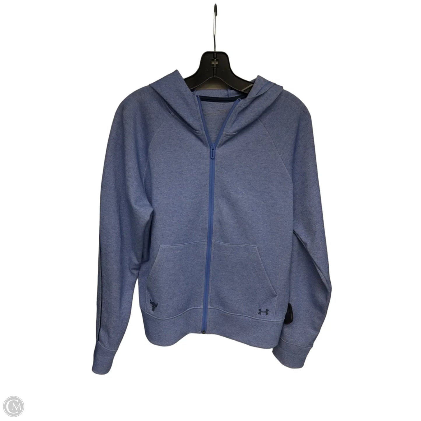 Athletic Sweatshirt Hoodie By Under Armour In Blue, Size: M